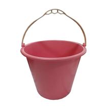 Balde Plástico Rosa 12 Litros - Brasipla