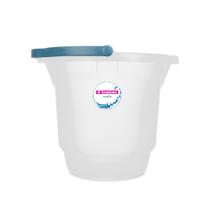 Balde Plástico Transparente com Alça 12L Hydrus Sanremo