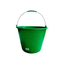Balde Plástico Verde sem Pegador no Fundo Alça Aço 12 Litros - Terraplast, Opção: Verde