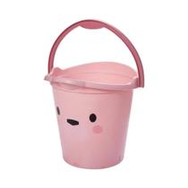 Balde Plasutil Decora Bear Rosa - Ideal para Decoração