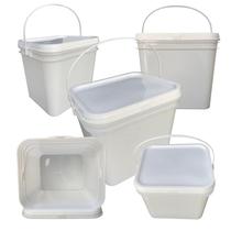 Balde Porto Alegre Transparente 2.4L 5 Pçs