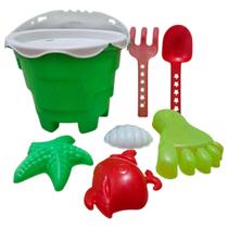 Balde Praia Infantil Castelo Kit Brinquedos de Areia Balde Praia Infantil Castelo Kit Brinquedos de Areia