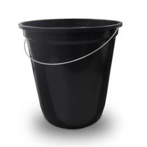 Balde Preto 18 Litros Reforçado Plástico Resistente, Alça Forte, Multiuso para Limpeza e Obras Balde Preto 18 Litros Reforçado Plástico Resistente, Alça Forte, Multiuso para Limpeza e Obras