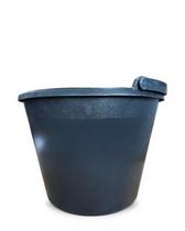 Balde Preto C/ Alça De Plástico Resistente 12 Litros Para Obra Concreto Limpeza Plastuning