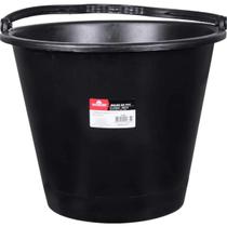 Balde pvc Para Construção Concreto preto 12 Litros Preto Worker
