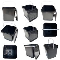 Balde Quadrado 16L Para Óleo Vegetal Tampa Com Lacre