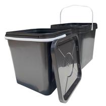 Balde Quadrado 16L Para Spa Dos Pés 02 Pçs