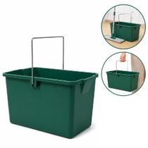 Balde reforcado retangular obra rodo magico mop grande 12,8 litros grande para alca metal limpeza roupa lavanderia Balde reforcado retangular obra rodo magico mop grande 12,8 litros grande para alca metal limpeza roupa lavanderia
