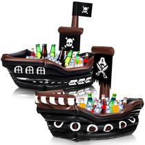 Balde refrigerador de bebidas inflável para navio pirata Zhanmai, 2 unidades Balde refrigerador de bebidas inflável para navio pirata Zhanmai, 2 unidades