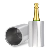 Balde Resfriador De Vinho 1500ml Champanhe Parede Dupla Inox