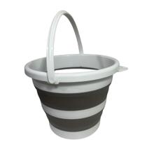 Balde Resistênte E Dobrável Retrátil Silicone 10 lt Nobre Cinza Balde Resistênte E Dobrável Retrátil Silicone 10 lt Nobre Cinza
