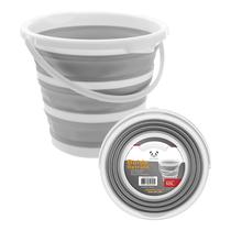 Balde Retrátil 10 Litros Branco / Cinza Gato Panda - Linha Casa