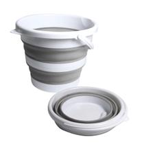 Balde Retrátil 10 Litros Dobrável Silicone Cores Sortidas Balde Retrátil 10 Litros Dobrável Silicone Cores Sortidas