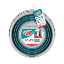 Balde Retrátil 10 Litros Verde Versátil Dobrável ret3505 Flash Limp