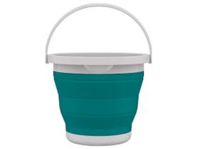 Balde Retrátil com Alça Verde Água 5L Flash Limp RET3512 Balde Retrátil com Alça Verde Água 5L Flash Limp RET3512
