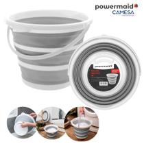Balde Retrátil Dobrável 10 Litros Silicone Powermaid