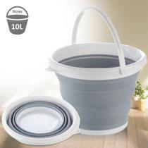 Balde Retrátil Flexível Dobrável De Silicone 10 Litros - TavX
