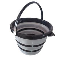 Balde Retratil Flexivel Dobravel Silicone 10 litros Facil de Guardar