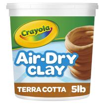 Balde reutilizável Air Dry Clay Crayola para crianças de 2,27 kg de terracota