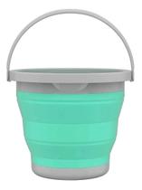 Balde Sanfonado Dobrável Retrátil 5 Litros Flashlimp