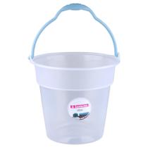 Balde Sanremo em Plástico Cristal Transparente com Alça 8L