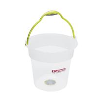 Balde Sanremo em Plástico Cristal Transparente com Alça 8L