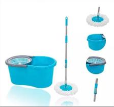 Balde spin mop 360 com esfregao 6 litros 123 clean Balde spin mop 360 com esfregao 6 litros 123 clean