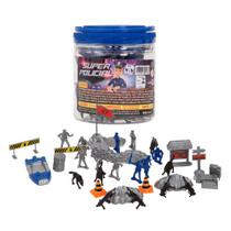 Balde Super Policial Civil Miniatura Divertido Brinquedo Balde Super Policial Civil Miniatura Divertido Brinquedo
