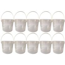 Balde Transp 2.2L Alça Plast Branco 10 Pçs