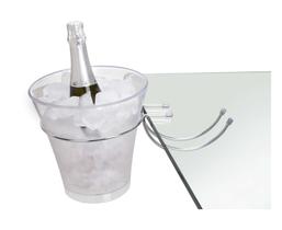 Balde Transparente Para Champanhe Antúrio 4L Com Suporte Balde Transparente Para Champanhe Antúrio 4L Com Suporte