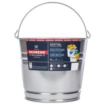 Balde utilitário de aço galvanizado Bucket Behrens 1210GS 9L