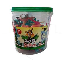 Balde Zoo - Animais do Zoológico - 39 Peças - Gulliver