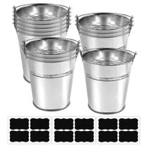 Baldes de Metal Galvanizado ZEDEV 12 Peças 13 cm com Adesivos Baldes de Metal Galvanizado ZEDEV 12 Peças 13 cm com Adesivos