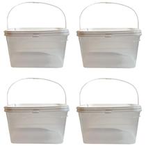 Baldes Para Guardar Alimentos-Kit 4 Pçs Baldes Para Guardar Alimentos-Kit 4 Pçs