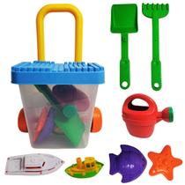 Baldinho Carrinho De Puxar De Praia Balde Brinquedo Infantil Baldinho Carrinho De Puxar De Praia Balde Brinquedo Infantil