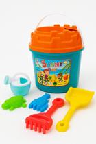 Baldinho De Areia Praia Brinquedo Infantil Com 7 Acessórios