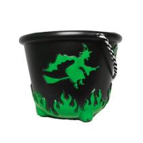 Baldinho de Halloween com Alça - Bruxa - Verde - 14,5x19cm - 1 unidade - Rizzo Baldinho de Halloween com Alça - Bruxa - Verde - 14,5x19cm - 1 unidade - Rizzo