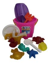 Baldinho De Praia 12 Peças Infantil Sortido Tamanho 06 Baldinho De Praia 12 Peças Infantil Sortido Tamanho 06