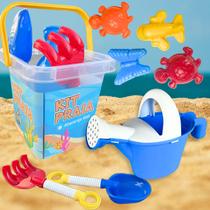 Baldinho de Praia Areia com 8 Peças Acessórios Infantil Kit Completo Baldinho de Praia Areia com 8 Peças Acessórios Infantil Kit Completo