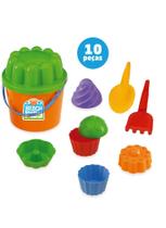 Baldinho De Praia C/10 Acessorios - USUAL PLASTIC