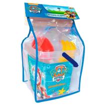 Baldinho de Praia Fun Patrulha Canina com Acessórios Azul