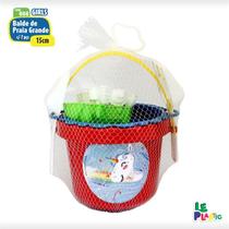 Baldinho de praia girls 15cm c/6 pecas leplastic Baldinho de praia girls 15cm c/6 pecas leplastic