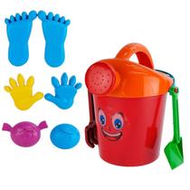 Baldinho de Praia Infantil 10 Peças Balde Regador Color Baldinho de Praia Infantil 10 Peças Balde Regador Color