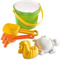 Baldinho De Praia Infantil Com Pazinha Garfo Peneira E 2 Forminhas