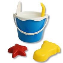 Baldinho de Praia Infantil Completo Brinquedo Com Moldes Forminhas Envio Sortido Baldinho de Praia Infantil Completo Brinquedo Com Moldes Forminhas Envio Sortido