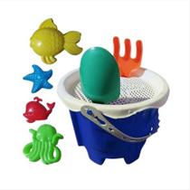 Baldinho de praia infantil para menino e menina areia lembrancinha festa cores sortidas