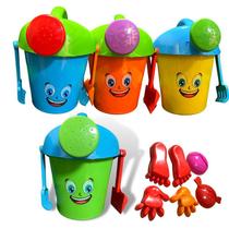 Baldinho e regador + Acessórios brinquedo de praia didático kit praia verão Baldinho e regador + Acessórios brinquedo de praia didático kit praia verão