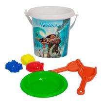 Baldinho Infantil Moana conjunto Praia e Piscina 7 Peças