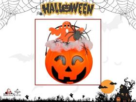 Baldinho Terrivel com 23 Peças de Halloween - Decoração em tons de Laranja e Preto. Baldinho Terrivel com 23 Peças de Halloween - Decoração em tons de Laranja e Preto.