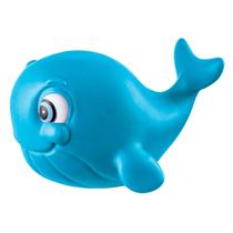 Baleia De Brinquedo Vinil Macio Bebê Mordedor Grande Banho Azul - Cometa Brinquedos